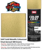 1647 Gold Metallic Colourcoat Vinyl Aerosol 300 Grams 