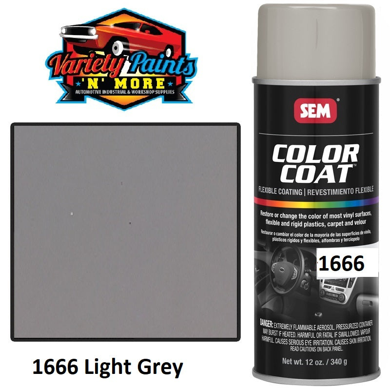 1666 Light Grey SEM Colourcoat Vinyl Aerosol 300 grams