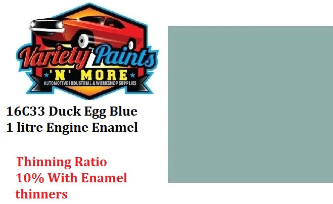 16C33 Neptune (Duck Egg Blue) 1 litre Engine Enamel