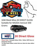 16W/B7 Black Mica 2K DIRECT GLOSS Suitable for MAZDA Aerosol 300 Grams 