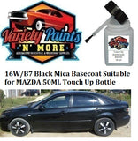 16W/B7 Black Mica Basecoat Suitable for MAZDA 50ML Touch Up Bottle