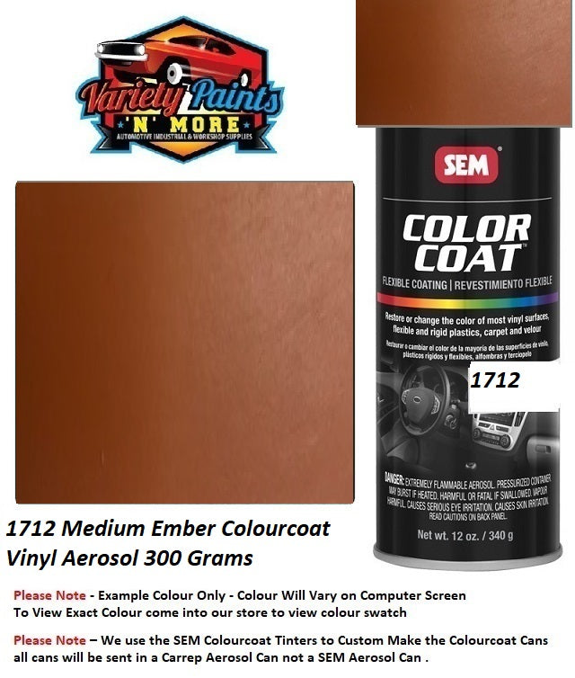 1712 Medium Ember Colourcoat Vinyl Aerosol 300 Grams