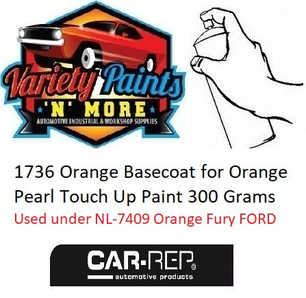 1736 Orange Basecoat for Orange Pearl Touch Up Paint 300 Grams
