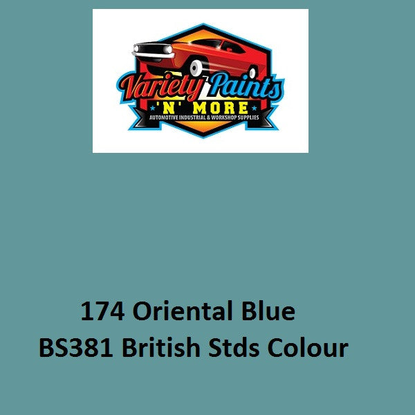 174 Oriental Blue British Standard Gloss Enamel Aerosol 300 Grams