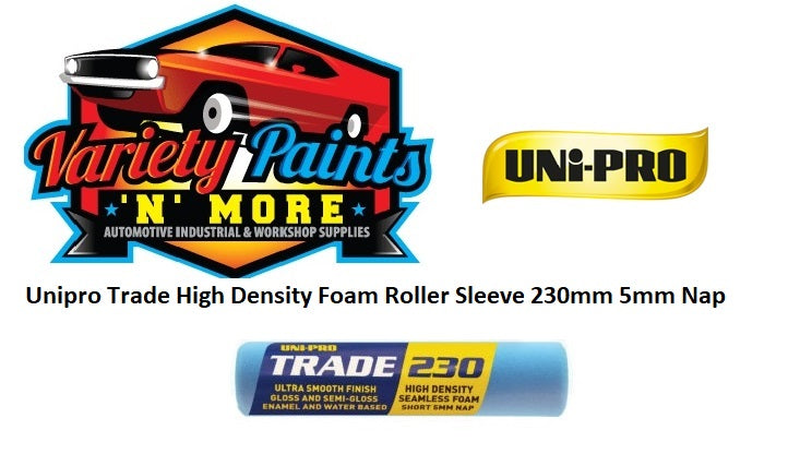 Unipro Trade High Density Foam Roller Sleeve 230mm 5mm Nap