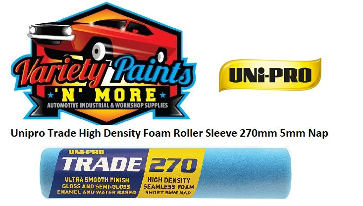 Unipro Trade High Density Foam Roller Sleeve 270mm 5mm Nap