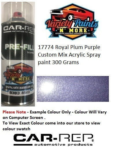 17774 Royal Plum Purple Custom Mix Acrylic Spray paint 300 Grams
