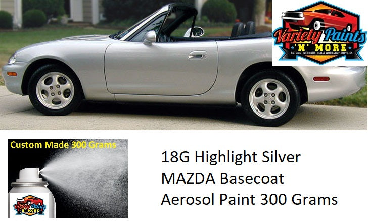 32G BRILLIANT CARBON GREY  MAZDA Basecoat  Aerosol Paint 300 Grams