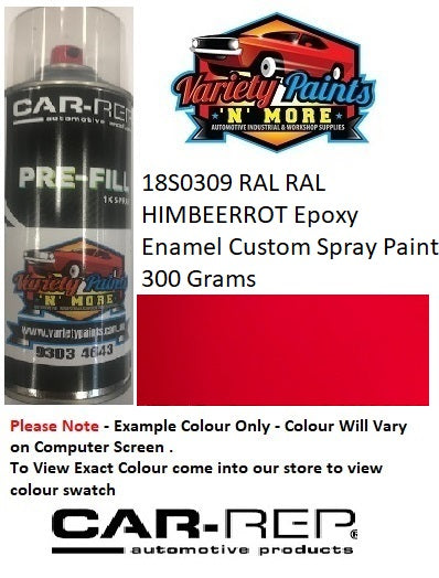 18S0309 RAL RAL HIMBEERROT Epoxy Enamel Custom Spray Paint 300 Grams