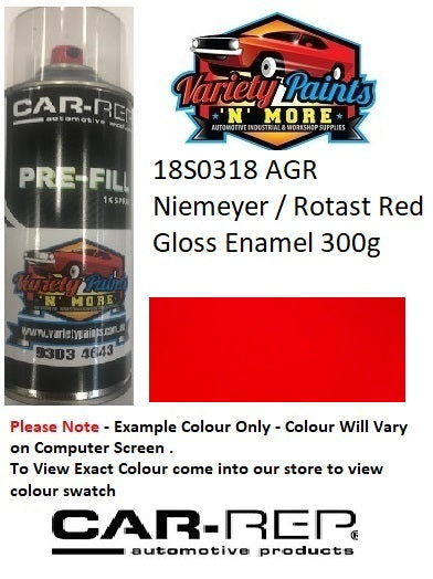 18S0342 Red Gloss  Enamel Custom Spray Paint 300 Grams