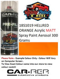 18S1019 HELLRED ORANGE Acrylic Matt Spray Paint Aerosol 300 Grams  