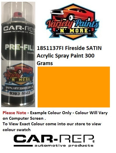 18S1137FI Fireside SATIN Acrylic Spray Paint 300 Grams
