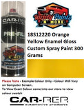 18S12220 Orange Yellow Enamel Gloss Custom Spray Paint 300 Grams