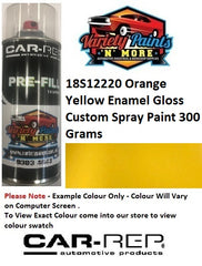 18S12220 Orange Yellow Enamel Gloss Custom Spray Paint 300 Grams