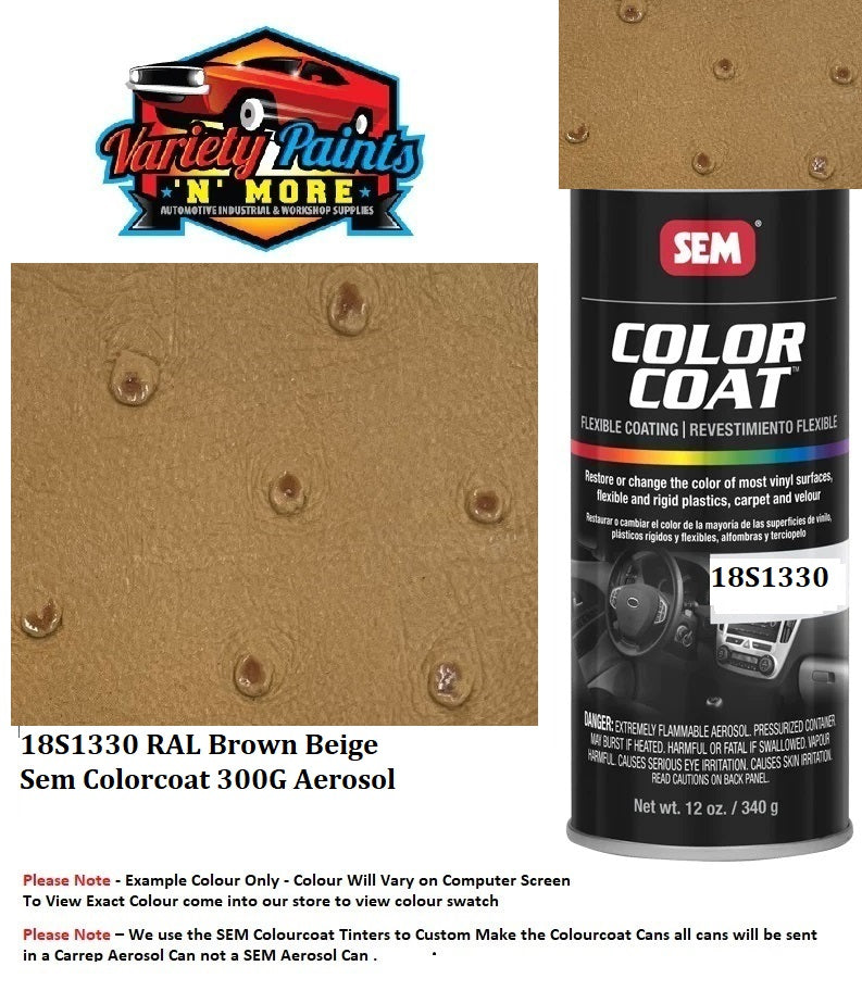18S1330 RAL Brown Beige Sem Colorcoat 300G Aerosol