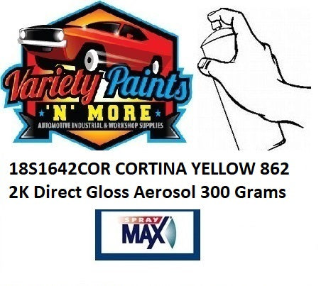 18S1642COR CORTINA DATONA YELLOW 862 2K Direct Gloss Aerosol 300 Grams