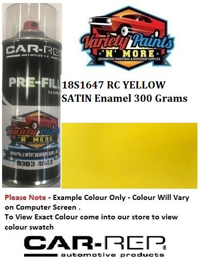 18S1647 RC YELLOW SATIN Enamel 300 Grams