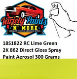 18S1822 RC Lime Green 2K 862 Direct Gloss Spray Paint Aerosol 300 Grams