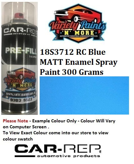 18S3712 BLUE Matt Enamel Custom Spray Paint 300 Grams