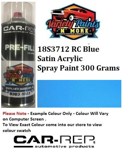 18S3712 BLUE SATIN Acrylic Custom Spray Paint 300 Grams
