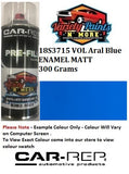 18S3715 Vol Blue ARAL MATT ENAMEL Custom Spray Paint 300 Grams