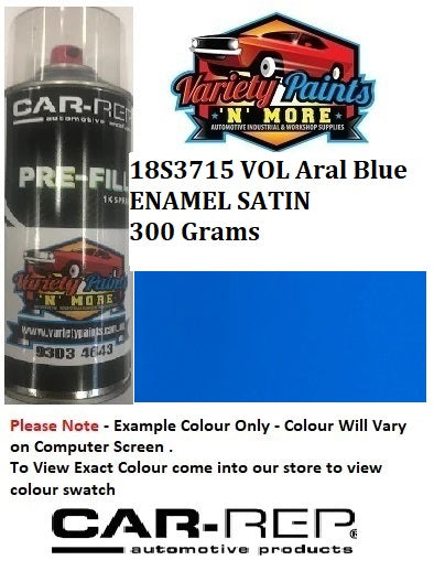18S3715 Vol Blue ARAL SATIN ENAMEL Custom Spray Paint 300 Grams