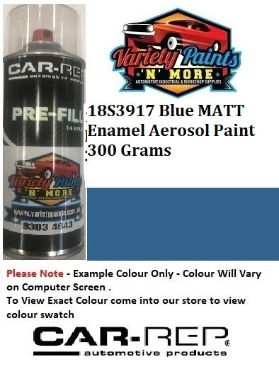 18S3917 Blue MATT Enamel Aerosol Paint 300 Grams