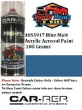 18S3917 Blue Matt Acrylic Aerosol Paint 300 Grams