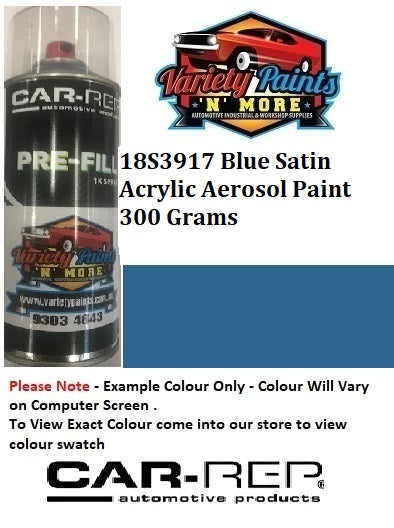 18S3917 Blue Satin Acrylic Aerosol Paint 300 Grams