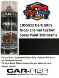18S5022 Dark GREY Gloss Enamel Custom Spray Paint 300 Grams