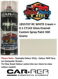 18S5707 RC WHITE Cream +0.1 CT142 Gloss Enamel Custom Spray Paint 300 Grams 