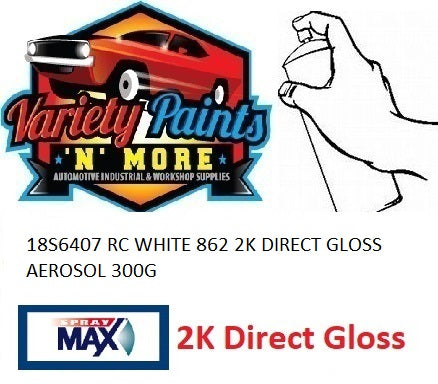 18S6407 RC WHITE 862 2K DIRECT GLOSS AEROSOL 300G