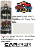 18S6502 CREAM WHITE GLOSS Acrylic Spray Paint 300g