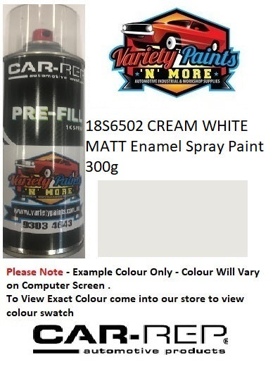 18S6502 CREAM WHITE MATT Enamel Spray Paint 300g