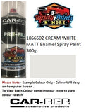 18S6502 CREAM WHITE MATT Enamel Spray Paint 300g