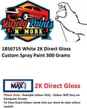 18S6715 White 2K Direct Gloss Custom Spray Paint 300 Grams 