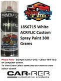 18S6715 White ACRYLIC Custom Spray Paint 300 Grams  