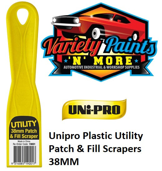 Unipro Plastic Utility Patch & Fill Scrapers 38MM
