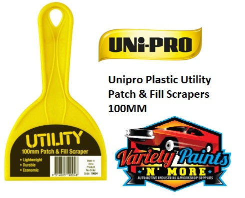 Unipro Plastic Utility Patch & Fill Scrapers 100MM