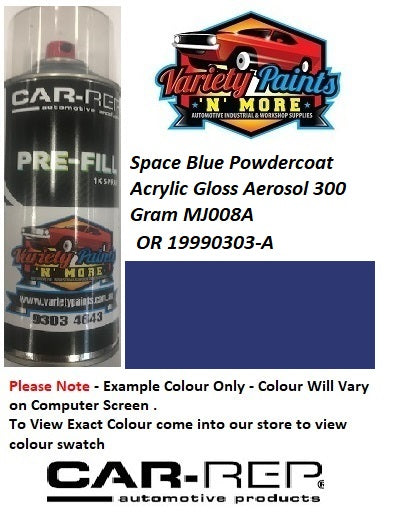 Space Blue Powdercoat Acrylic Gloss Aerosol 300 Gram MJ008A S3727