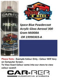 Space Blue Powdercoat Acrylic Gloss Aerosol 300 Gram MJ008A  