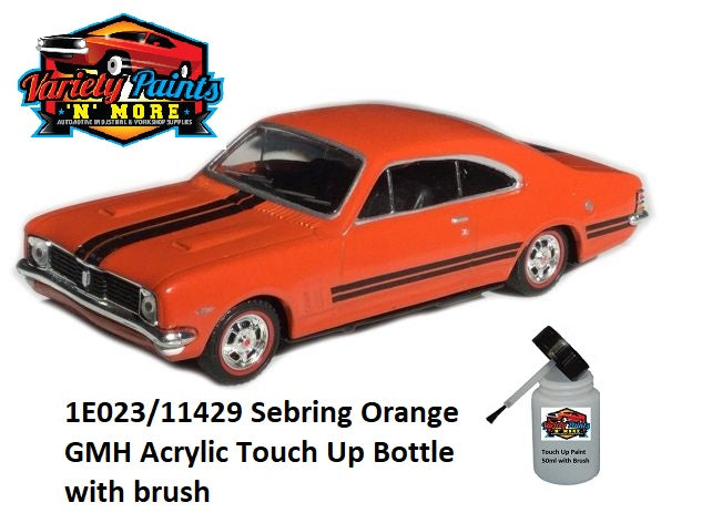 1E023/11429 Sebring Orange GMH Acrylic Touch Up Bottle with Brush 50ml