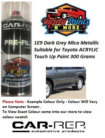 1E9 Dark Grey Mica Metallic Suitable for Toyota Acrylic Touch Up Paint 300 Grams 1IS 44A