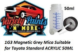 1G3 Magnetic Grey Mica Suitable for Toyota Standard ACRYLIC 50ML