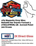 1G3 Magnetic Grey Mica Suitable for Toyota Variant 3 (YELLOWER) 2K  Aerosol Paint 300 Grams
