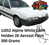 1J052 Alpine White GMH Holden 2K Aerosol Paint 300 Grams 