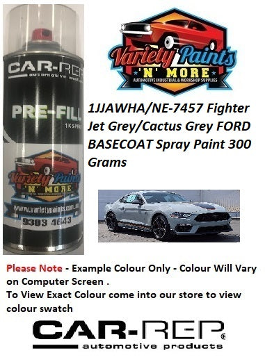 1JJAWHA/NE-7457 Fighter Jet Grey/Cactus Grey FORD BASECOAT Spray Paint 300 Grams