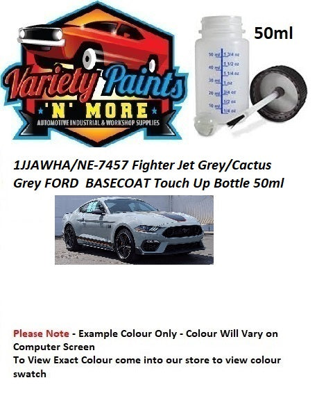 1JJAWHA/NE-7457 Fighter Jet Grey/Cactus Grey FORD  BASECOAT Touch Up Bottle 50ml
