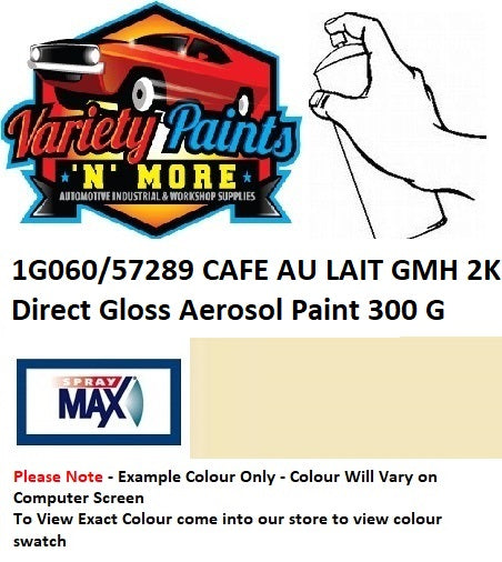 1G060/57289 CAFE AU LAIT GMH 2K Direct Gloss Aerosol Paint 300 Grams