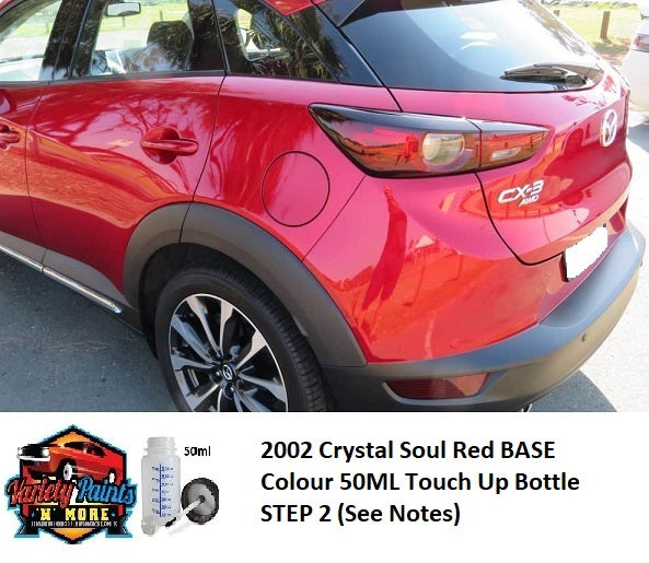 2002 Crystal Soul Red BASE Colour 50ML Touch Up Bottle STEP 2 (See Notes)